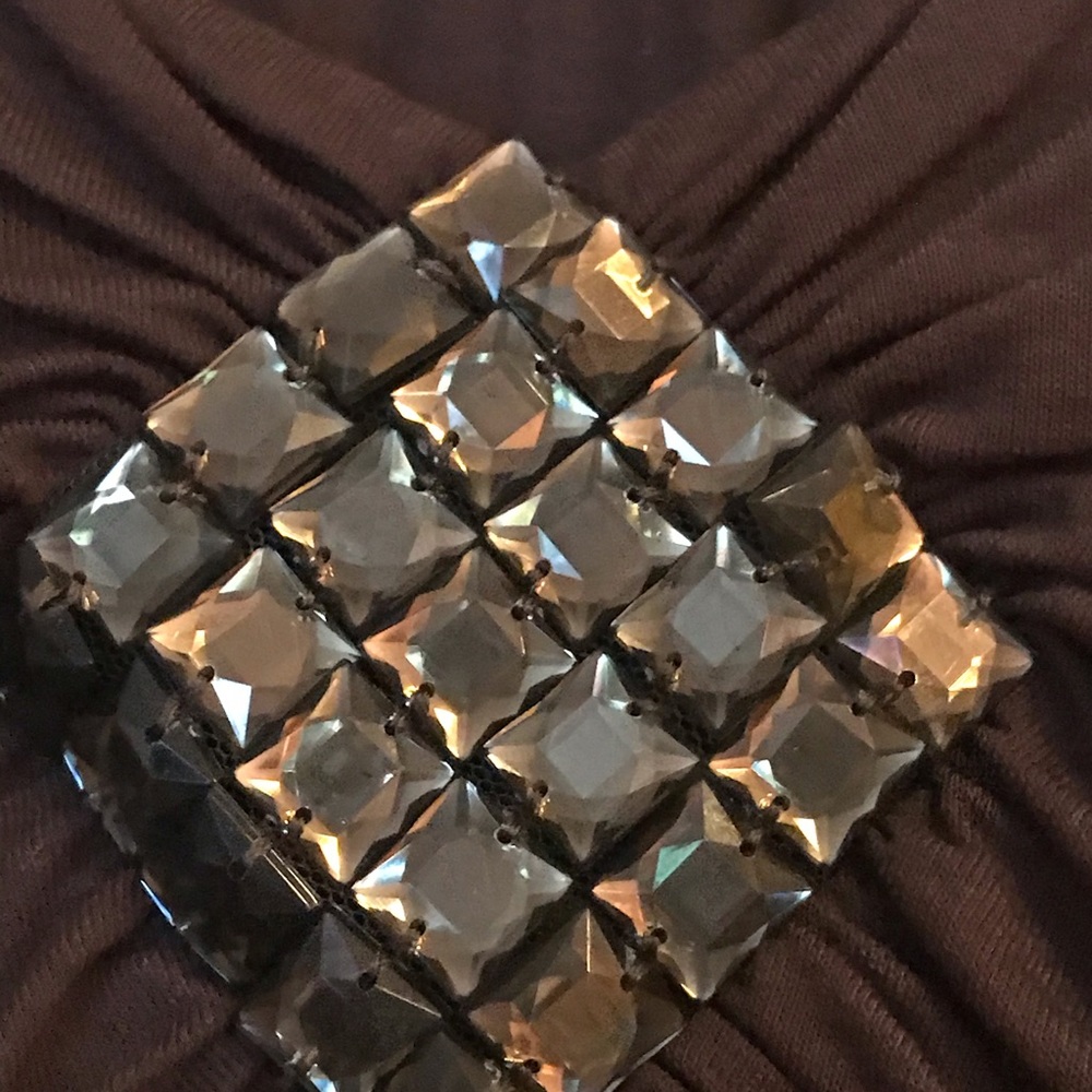 FOREVER 21 BROWN RUCHED TOP or MINI DRESS! - Picture 2 of 2